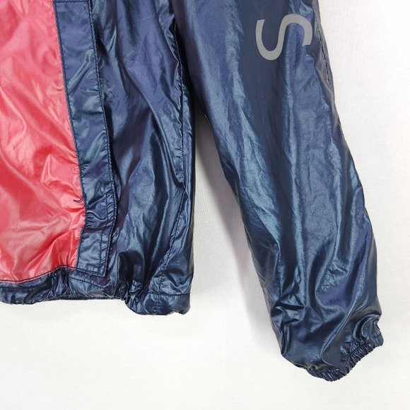 Tommy Jeans Windbreaker Hoodie Jacket Womens Medium Pocket Half Zip Oversized - Picture 7 of 16